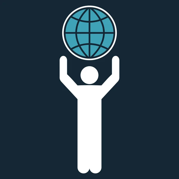 Globalist icon — Stock Photo, Image