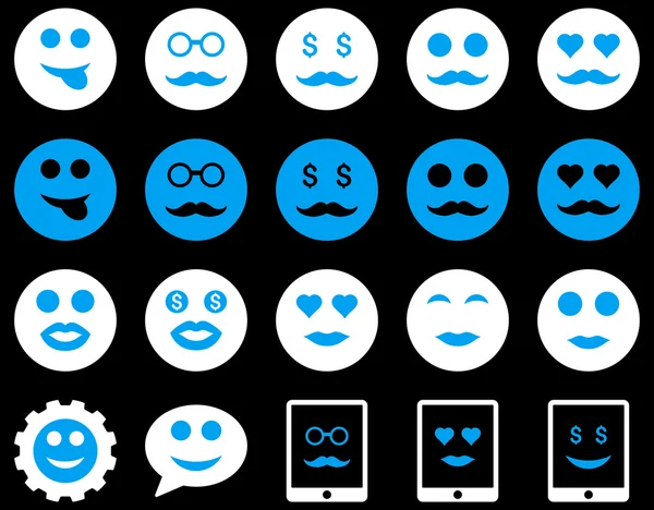 Smile and emotion icons — Stock Photo, Image