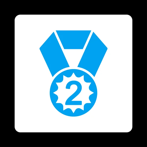 Second place icon from Award Buttons OverColor Set — Stock Photo, Image