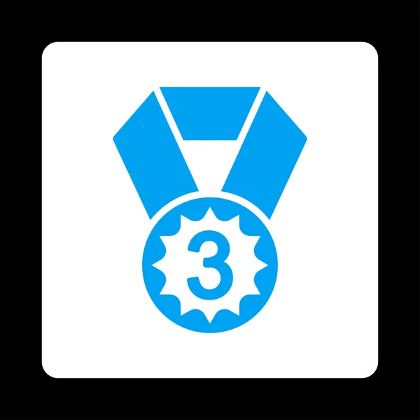 Third place icon from Award Buttons OverColor Set — Stock Photo, Image