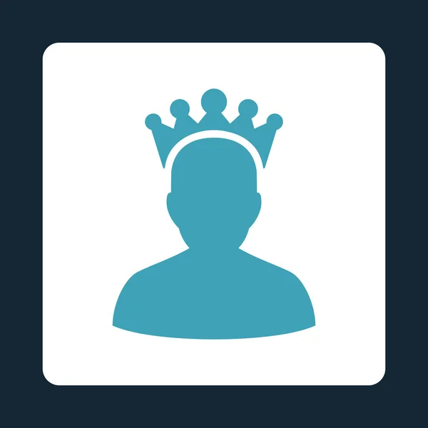 King icon from Award Buttons OverColor Set — Stock Photo, Image