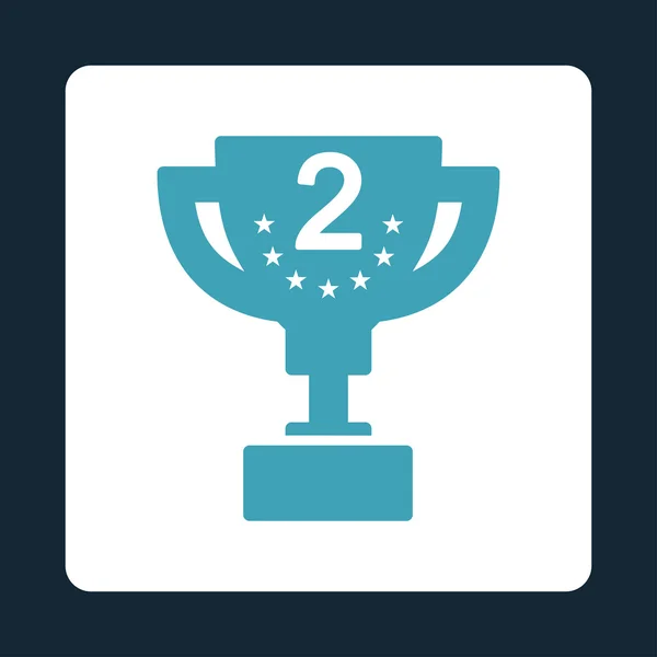 Second prize icon from Award Buttons OverColor Set — Stock Photo, Image