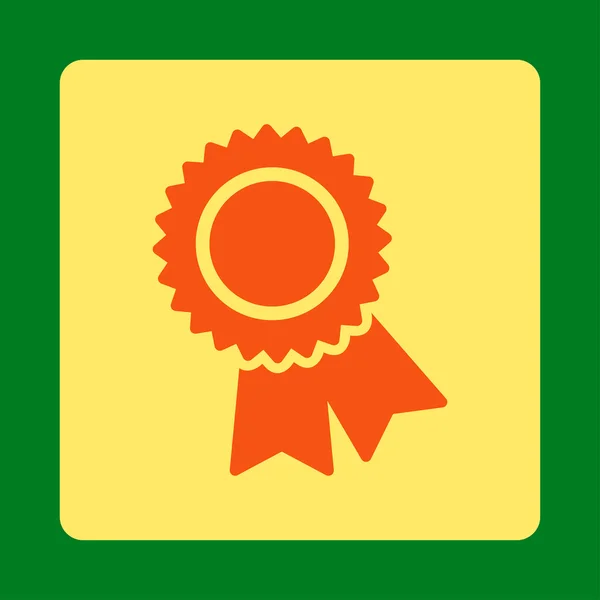 Certifikační ikonu z ocenění tlačítka Overcolor Set — Stock fotografie