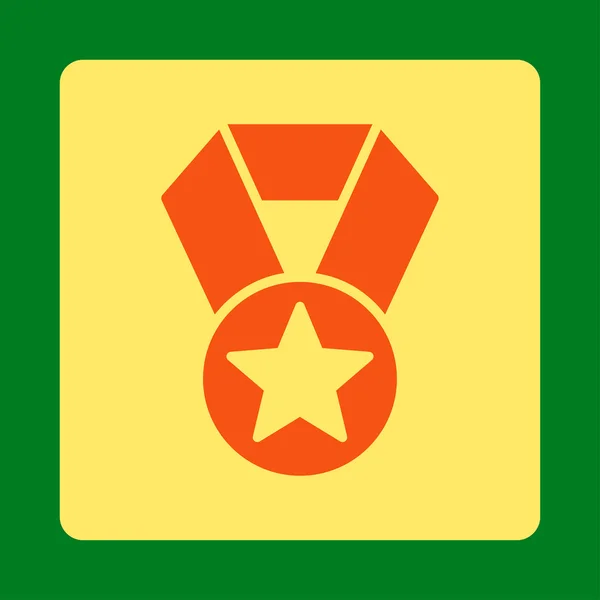 Ícone de medalha de campeão de botões de prêmio OverColor Set — Fotografia de Stock