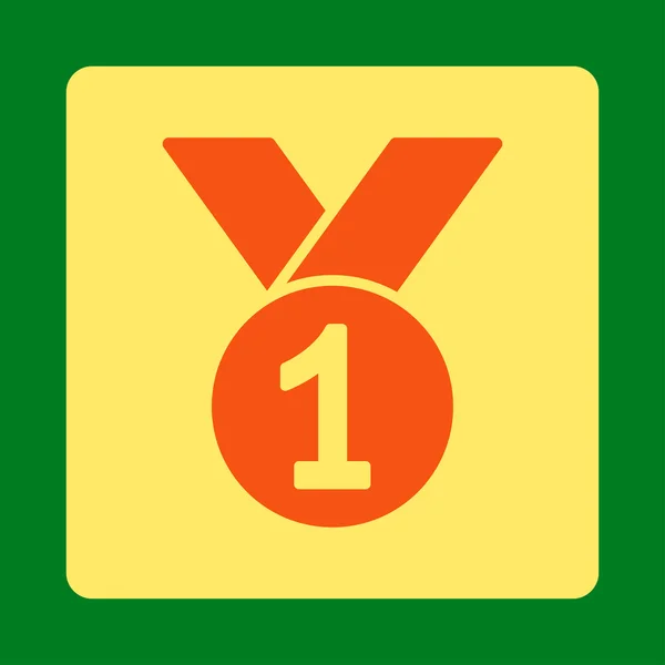 Gold medal icon from Award Buttons OverColor Set — Stock Photo, Image