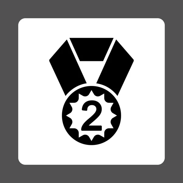 Second place icon from Award Buttons OverColor Set — Stock Photo, Image