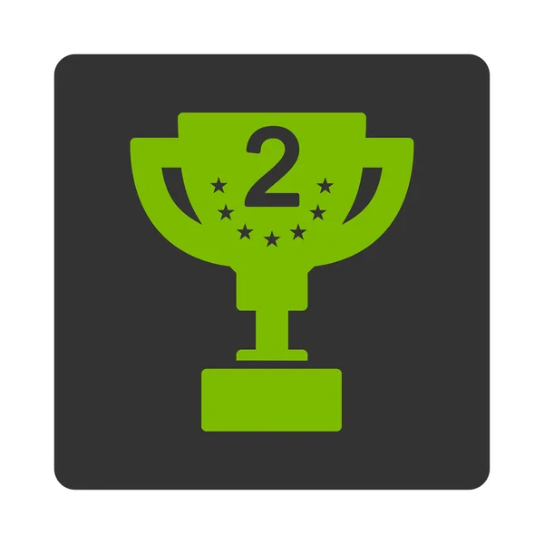 Second prize icon from Award Buttons OverColor Set — Stock Photo, Image