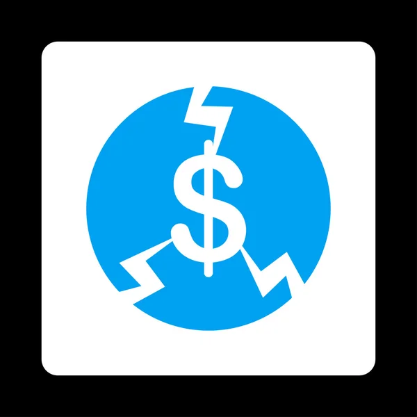 Finanční krach ikona — Stock fotografie
