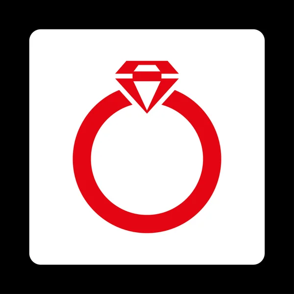 钻石戒指图标 — 图库照片