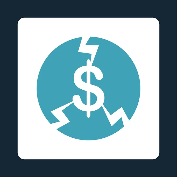 Financiële Crash pictogram — Stockfoto