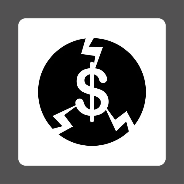 Financial Crash Icon — Stock Photo, Image