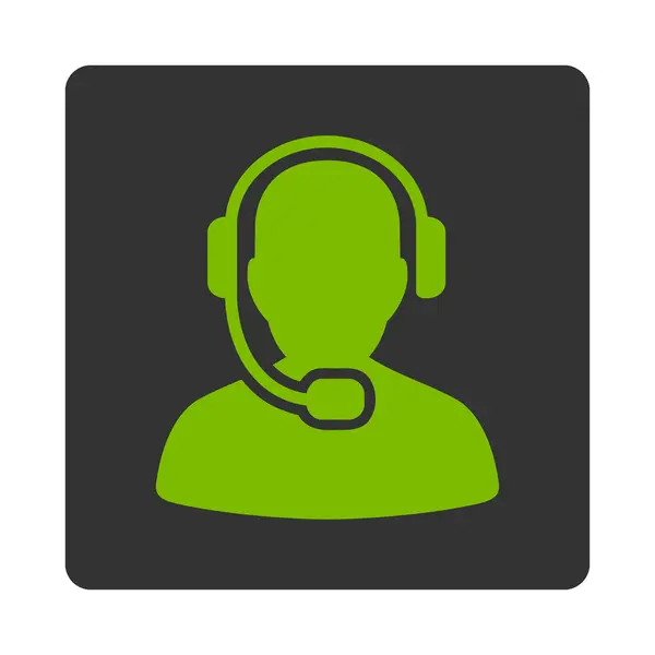 Call Center Operator Icon — Stock Photo, Image