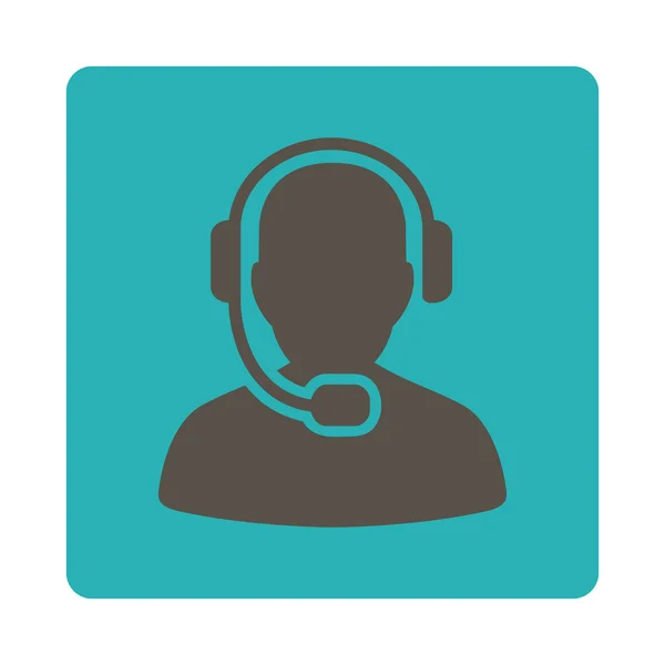 Call Center Operator Icon — Stock Photo, Image