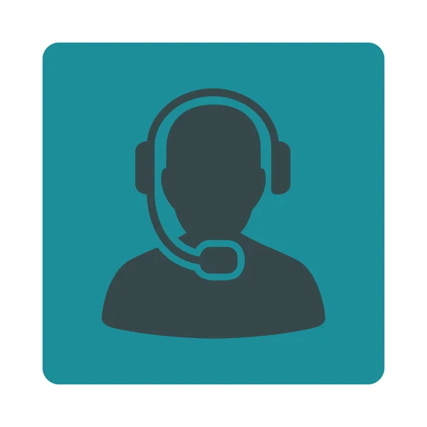 Call Center Operator Icon — Stock Photo, Image