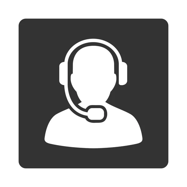 Call Center Operator Icon — Stock Photo, Image