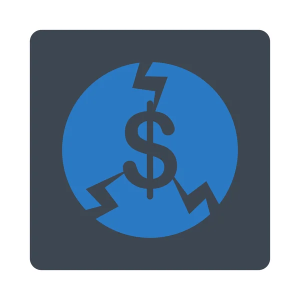 Finansowy awarię ikona — Zdjęcie stockowe