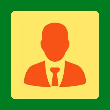 İşadamı simge ticaret düğmeleri Overcolor set