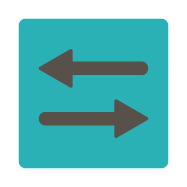 Oklar Exchange yatay yuvarlak düz gri ve mavi renkler düğmesi