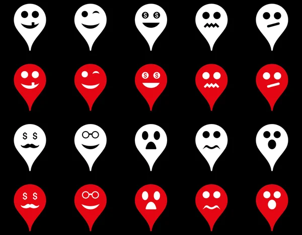 Emotion map marker icons.