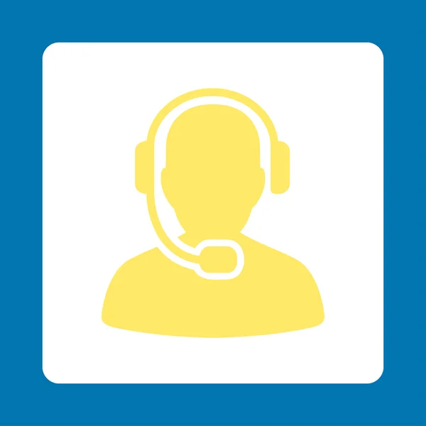 Call Center Operator Icon from Commerce Buttons OverColor Set — Stockový vektor