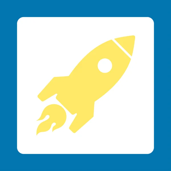 Raket lancering pictogram van Commerce knoppen Overcolor Set — Stockvector