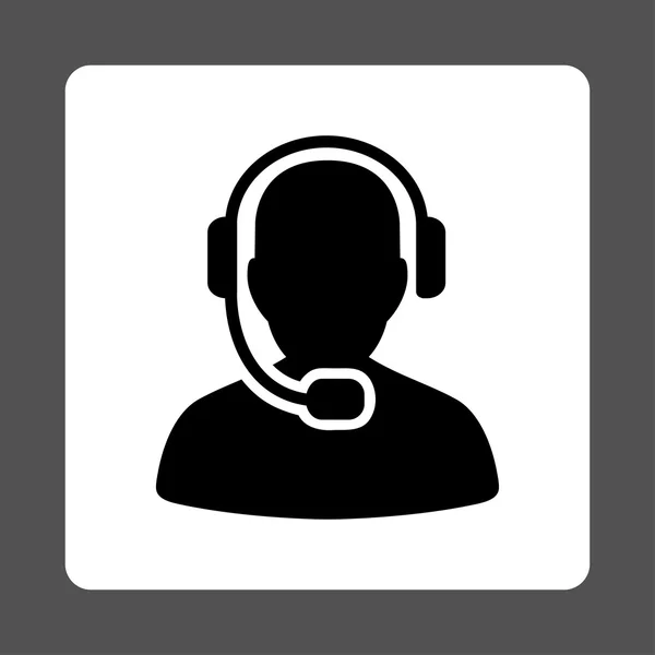 Call Center Operator Icon from Commerce Buttons OverColor Set — Stockvector