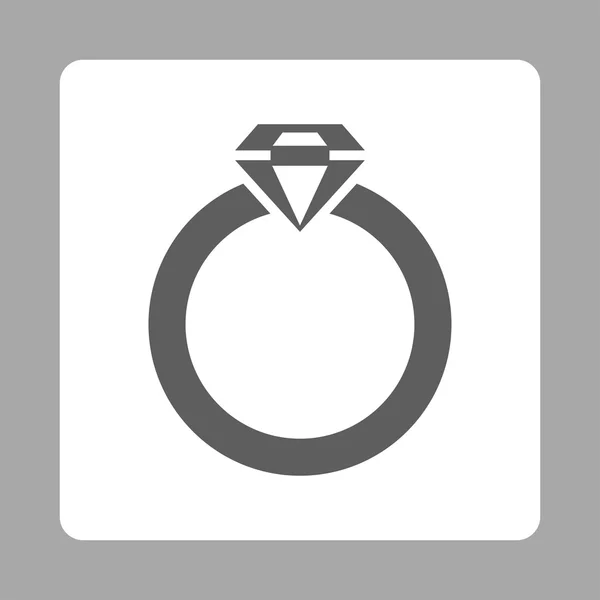 Ícone de anel de diamante de botões de comércio OverColor Set —  Vetores de Stock
