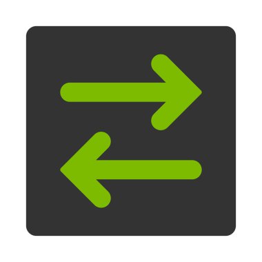 Flip yatay düz eko yeşil ve gri yuvarlak renkler düğmesi