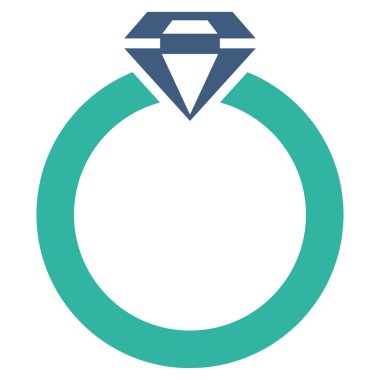 Elmas yüzük simge ticaret kümesinden