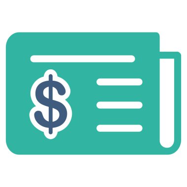 Ticaret kümesinden finansal haber simgesi