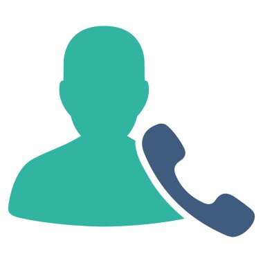 Telefon desteği simgesinden ticaret Set