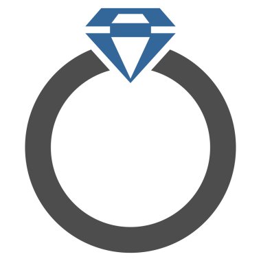 Elmas yüzük simge ticaret kümesinden