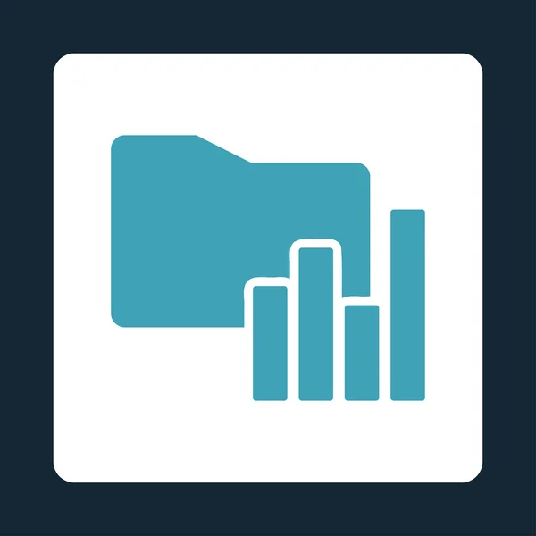 Carpeta de gráficos icono — Vector de stock