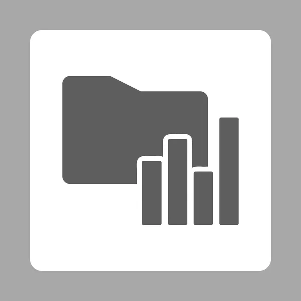 Ícone pasta gráficos —  Vetores de Stock