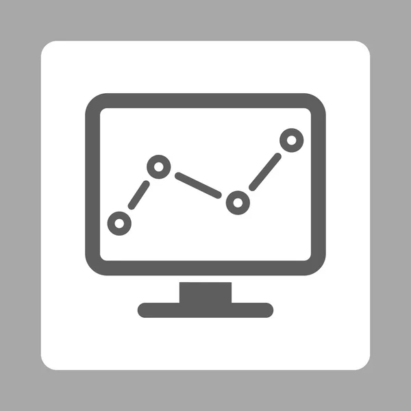 Monitoring icon — Stock Vector