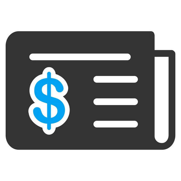 Icono de Noticias Financieras de Commerce Set — Vector de stock