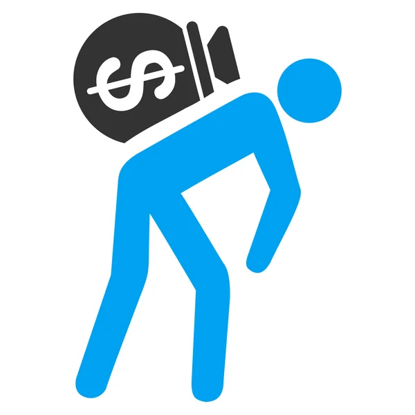 Geld Courier pictogram van Commerce Set — Stockvector