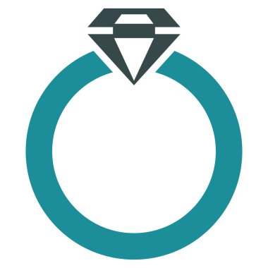 Elmas yüzük simge ticaret kümesinden