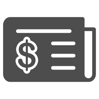 Ticaret kümesinden finansal haber simgesi