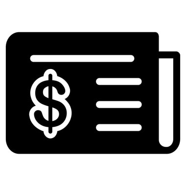 Ticaret kümesinden finansal haber simgesi