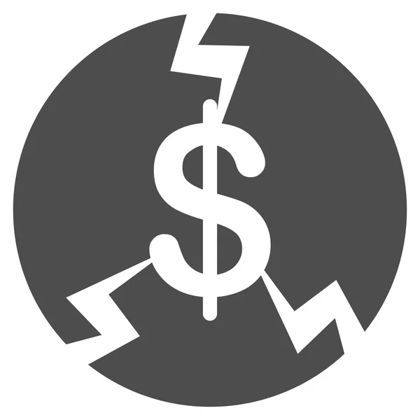 Finansiella kraschen ikonen från Commerce Set — Stockfoto