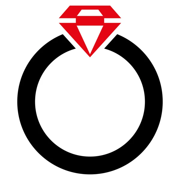 Ícone de anel de diamante do conjunto de comércio — Fotografia de Stock