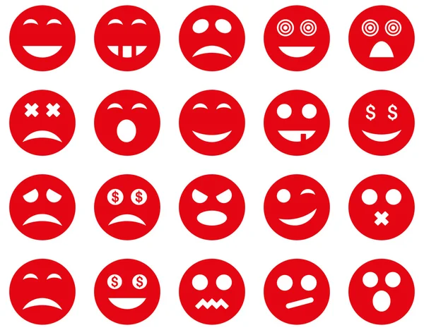 Glimlach en emotie iconen — Stockfoto