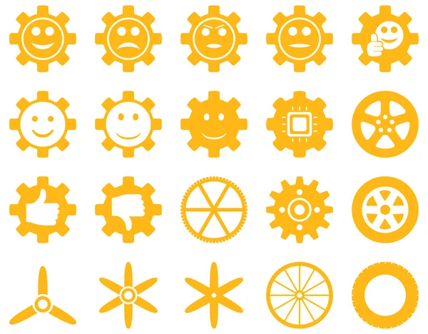 Tools and Smile Gears Icons — Stock Photo, Image