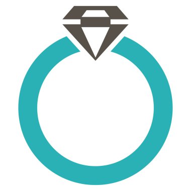 Elmas yüzük simge ticaret kümesinden