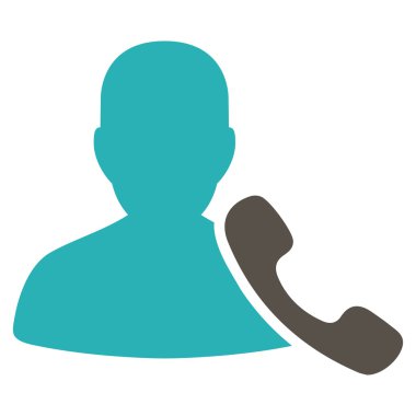 Telefon desteği simgesinden ticaret Set