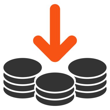 Ticaret kümesinden gelir simgesi