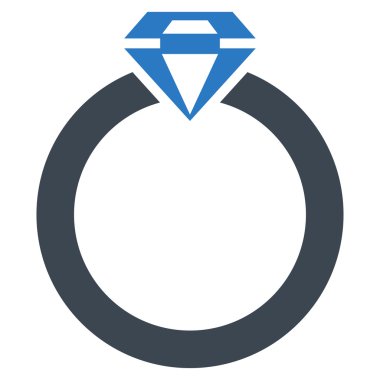 Elmas yüzük simge ticaret kümesinden