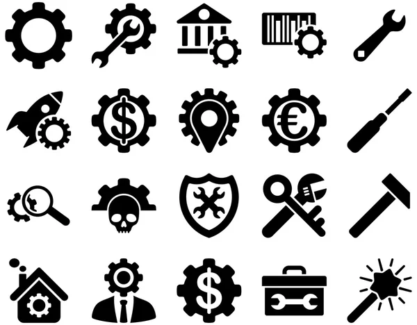 Settings and Tools Icons — Stock Vector