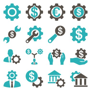 Finansal araçlar ve seçenekler Icon set